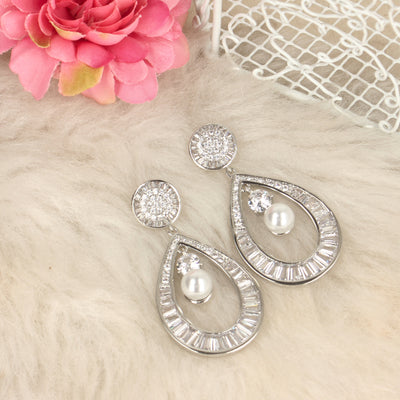 Silver Filled Pearl Earrings - SIA425852