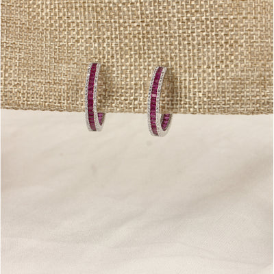 Charming Pink Bali Earrings - SIA426162