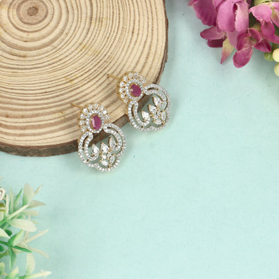 CZ Stud Earrings for Women - SIA428770