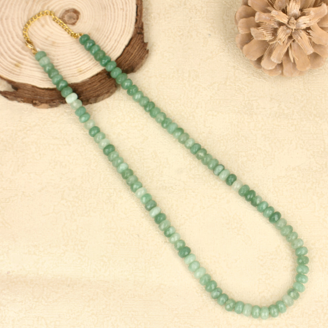 Mint Green Natural Beads Mala - SIA429322