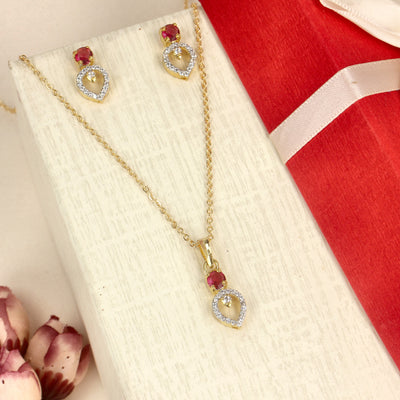 The Daric Gold Pendant Set - SIA437917_D