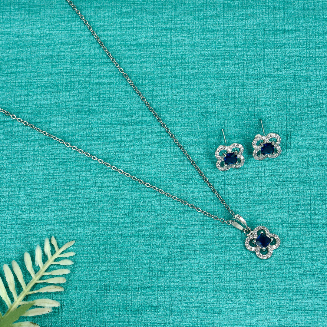 Elegant flower Pendant Sets - SIA437919_B