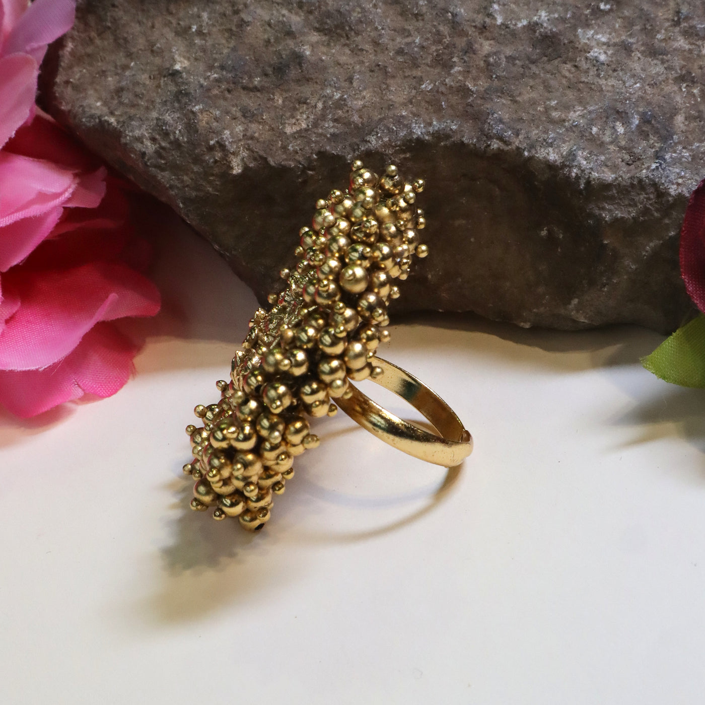 Traditional Goddess Temple Jewelry Ring - SIA440890