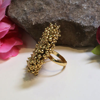 Traditional Goddess Temple Jewelry Ring - SIA440890