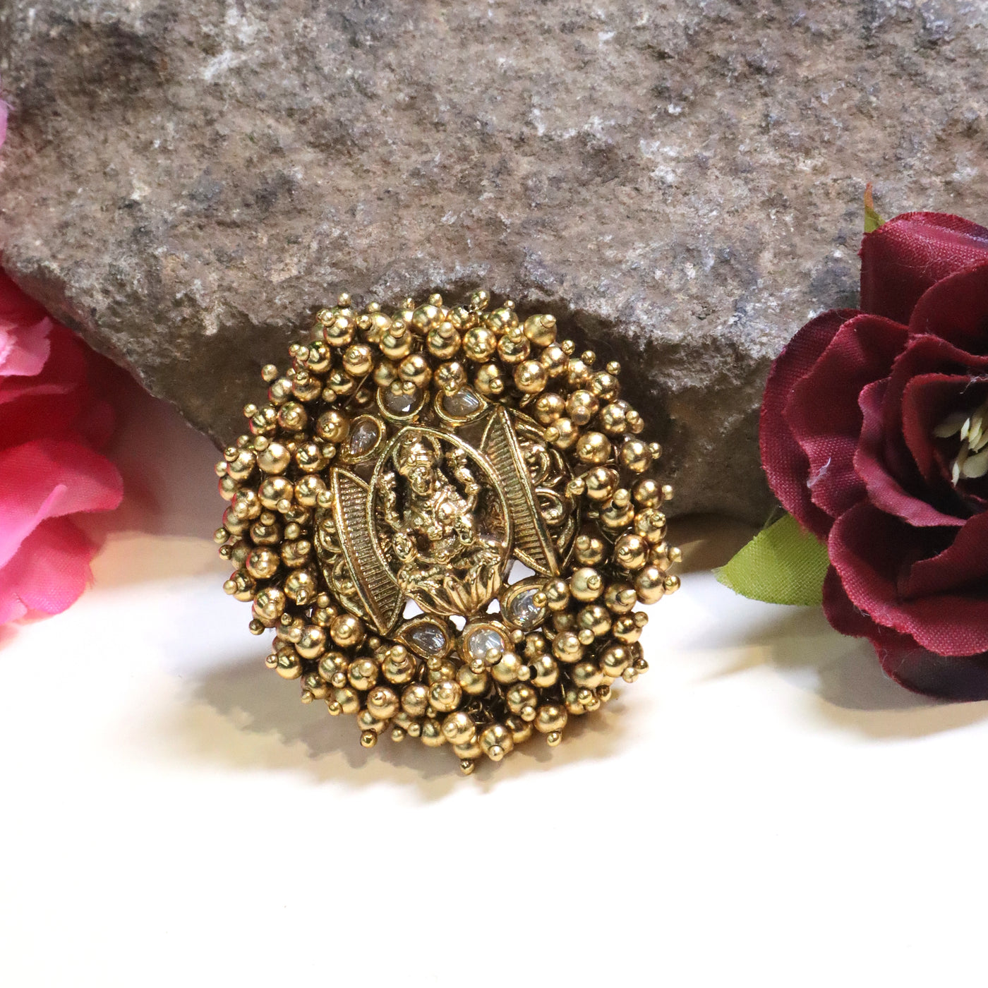 Traditional Goddess Temple Jewelry Ring - SIA440890