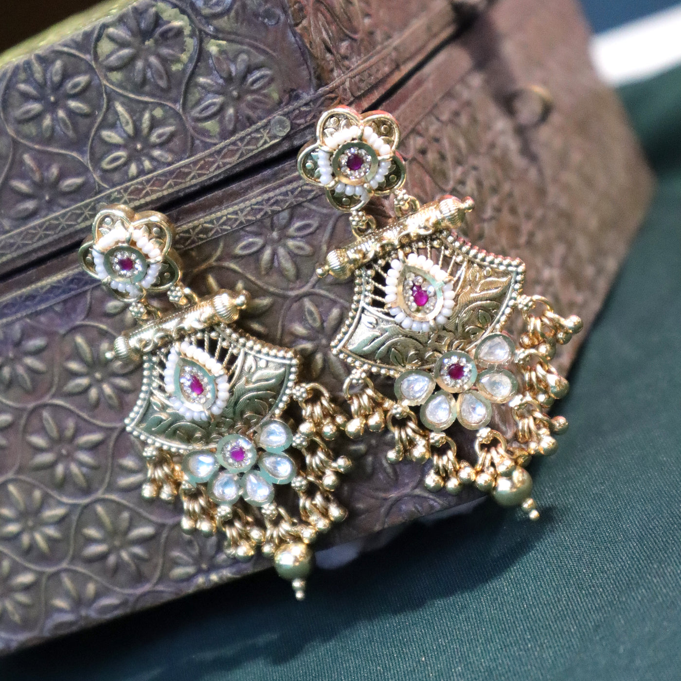 Antique Filigree Drop Earrings - SIA447396
