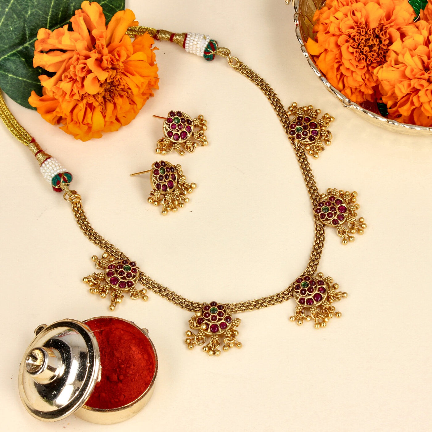 Floral Festive Charm Set - SIA447564