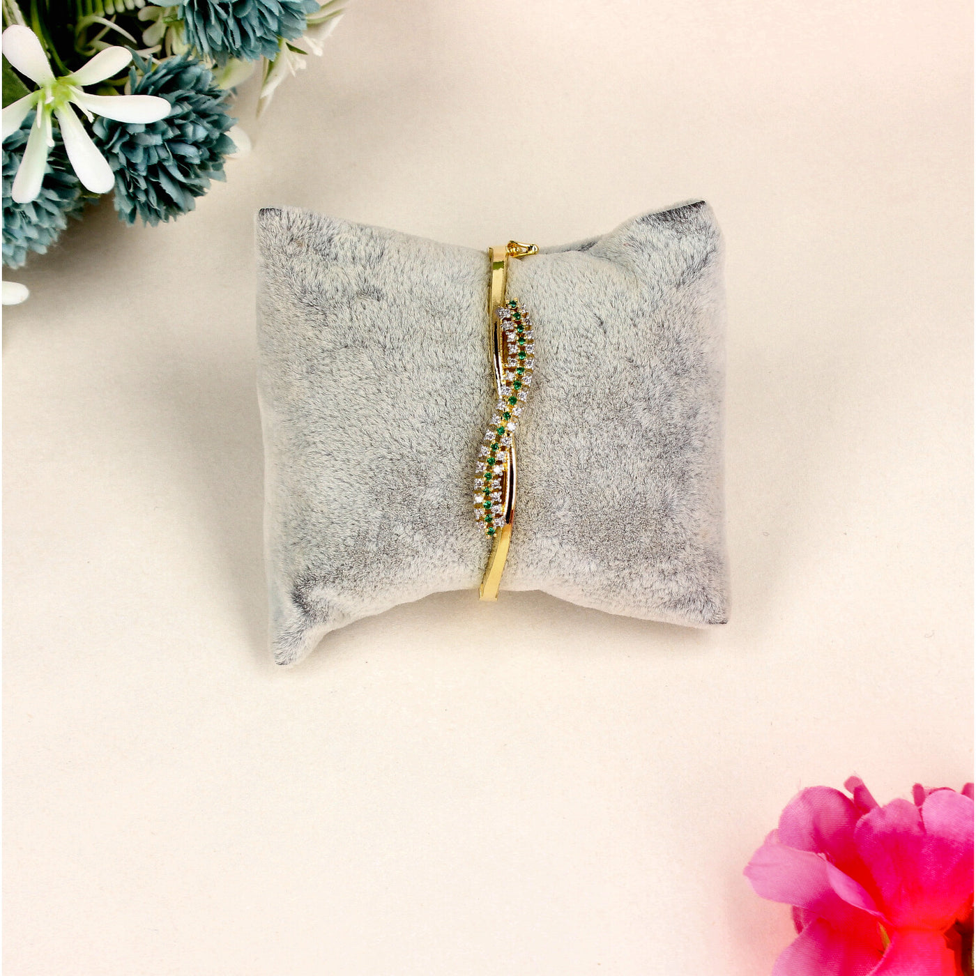 Rainbow Wave Gold Bracelet - SIA451405_A