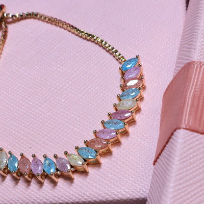 Multicolored Marquise Stone Bracelet - SIA453393