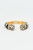 Black Enamel Gold-Plated Designer Kada Bracelet - VB058