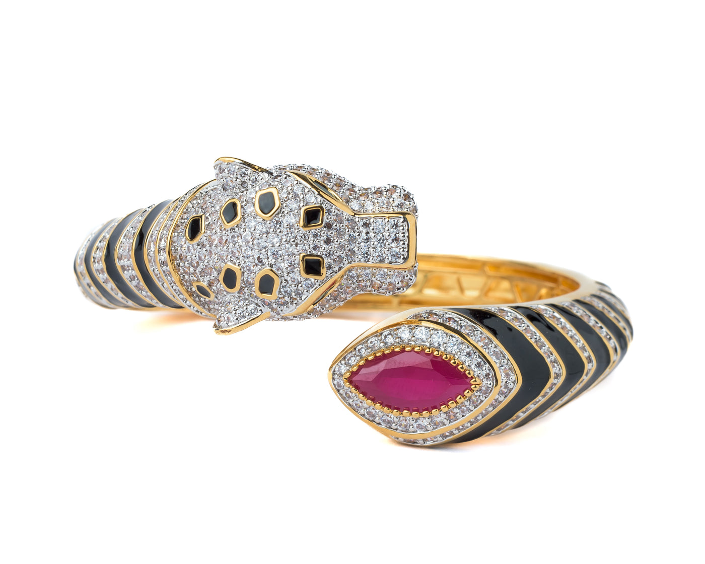 Vivinia By Vidhi Mehra Florence Gold Plated Pink Womens Kada - VB791