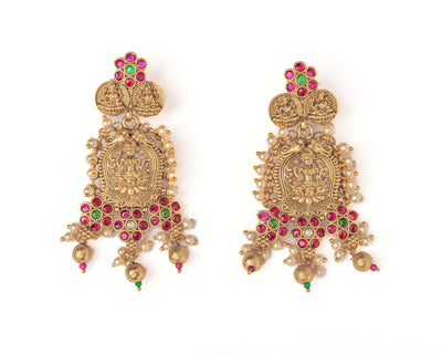 vivinia BY VIDHI MEHRA ISMAARH 2.0 Gold Womens Pair of Chandbali Earrings - VE991