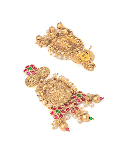 vivinia BY VIDHI MEHRA ISMAARH 2.0 Gold Womens Pair of Chandbali Earrings - VE991