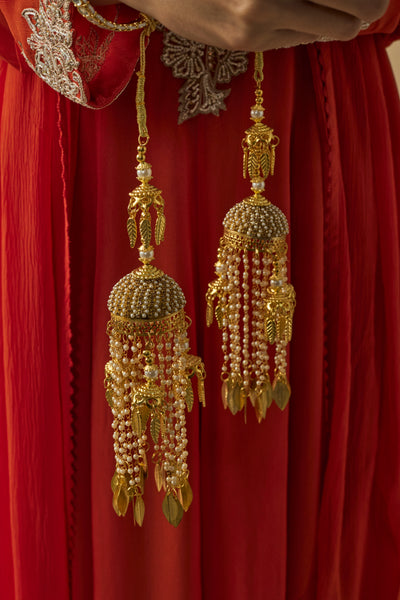 vivinia BY VIDHI MEHRA Gold Plated Womens Pair of Kaleeras (Freesize) - VKL043