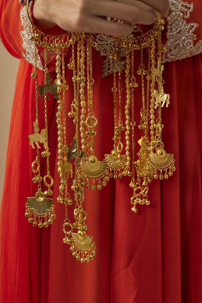 vivinia BY VIDHI MEHRA Gold Plated Womens Pair of Kaleeras (Freesize) - VKL047