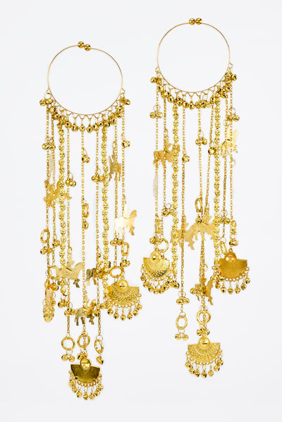 vivinia BY VIDHI MEHRA Gold Plated Womens Pair of Kaleeras (Freesize) - VKL047