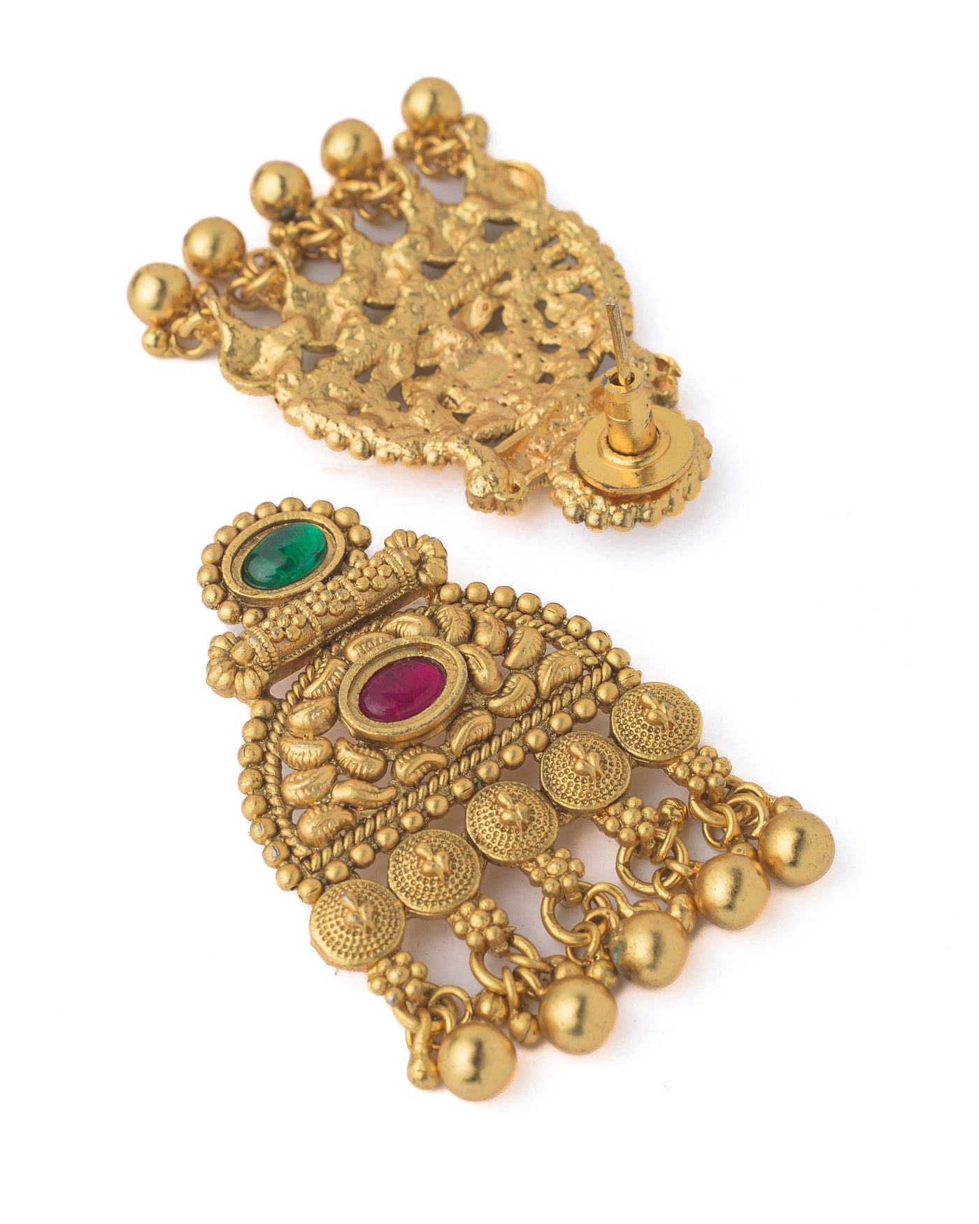 Vivinia By Vidhi Mehra Gold Plated Multicolored Womens Long Necklace Set with Pair of Earrings - VN081