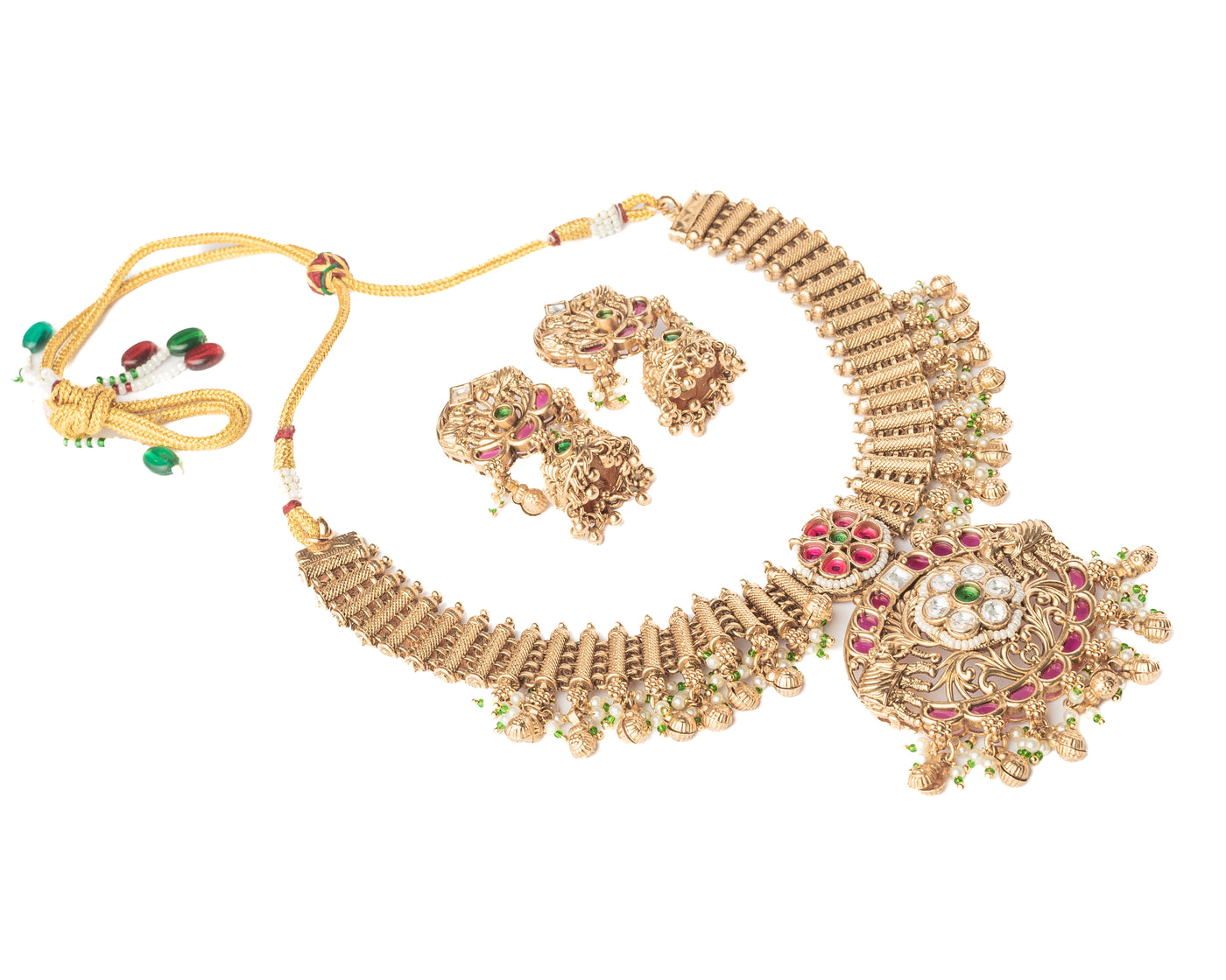 vivinia BY VIDHI MEHRA ISMAARH 2.0 Gold Plated Short Necklace Set with Pair of Earrings-VN947VN947