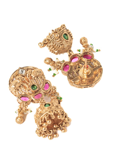 vivinia BY VIDHI MEHRA ISMAARH 2.0 Gold Plated Short Necklace Set with Pair of Earrings-VN947VN947