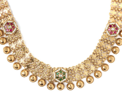 vivinia BY VIDHI MEHRA ISMAARH 2.0 Gold Plated Long Necklace Set with Pair of Earrings