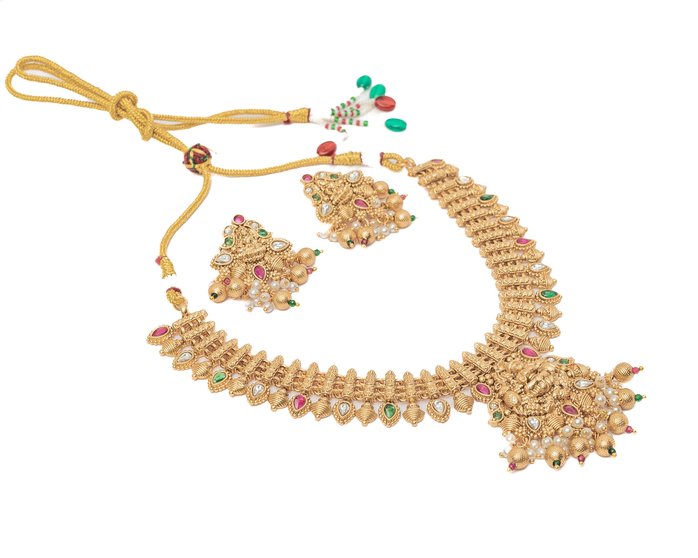 vivinia BY VIDHI MEHRA ISMAARH 2.0 Gold Plated Short Necklace Set with Pair of Earrings