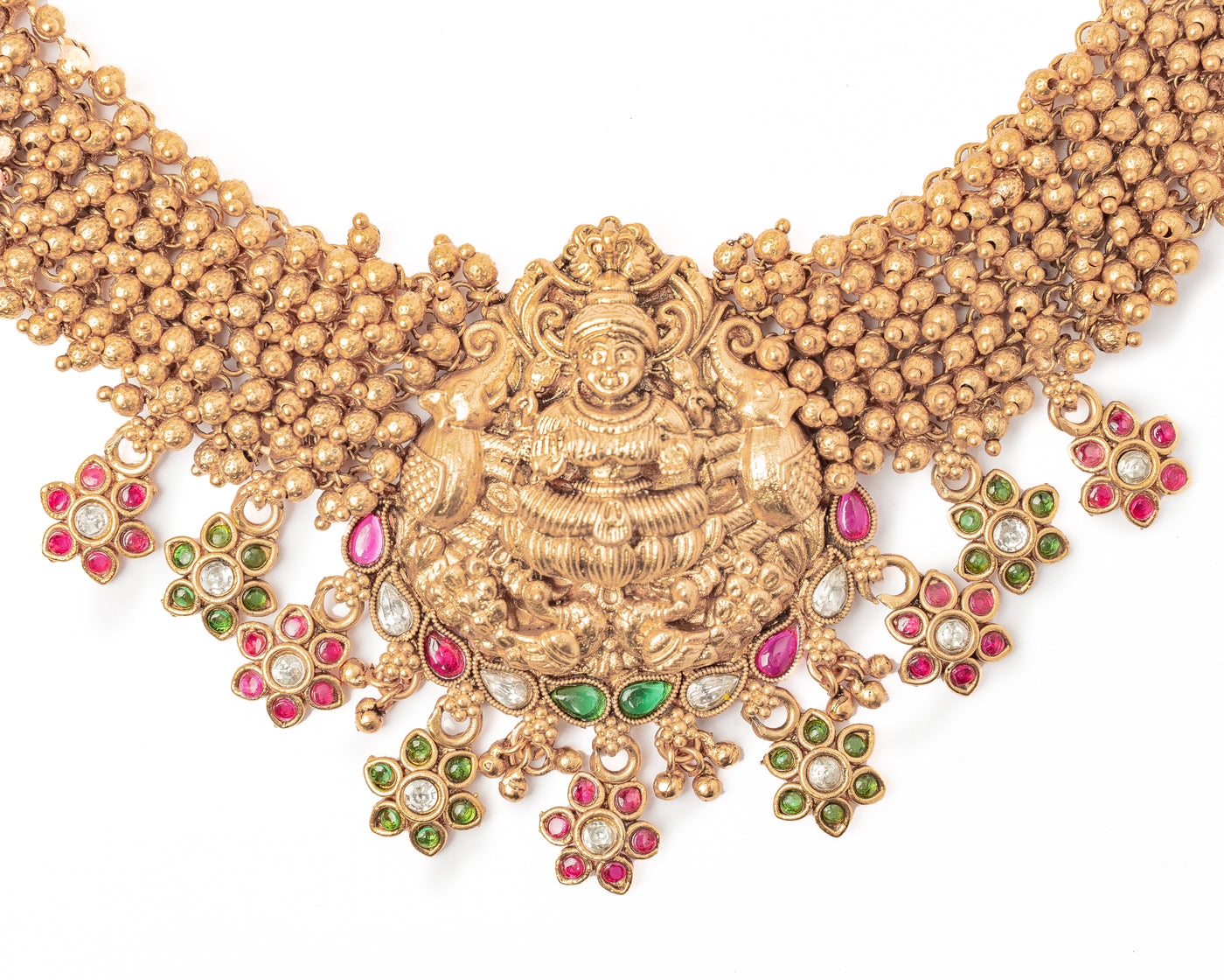 vivinia BY VIDHI MEHRA ISMAARH 2.0 Gold Plated Choker Necklace Set with Maangtikka & Pair of Earrings