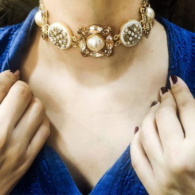 Veda Choker (Mint & Gold) - BBVEDS2006_MNG