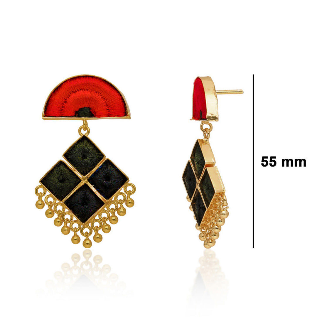 Phulkari Earrings - BBZ1