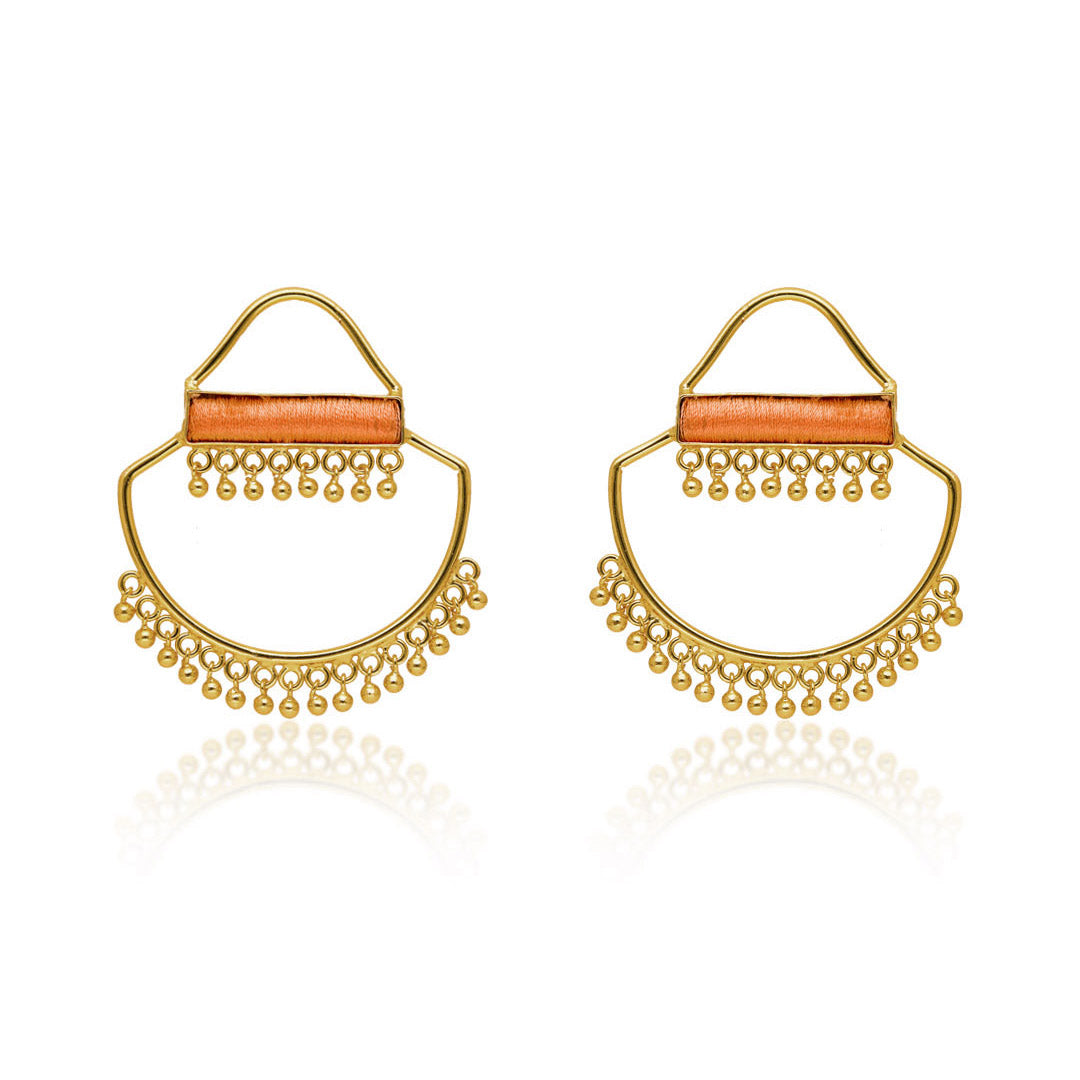 Applique Phulkari Earrings - BBZ54