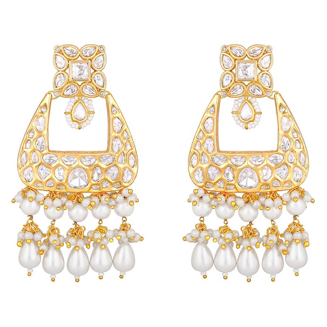 Kundan Jadau Long Earrings - HRER130