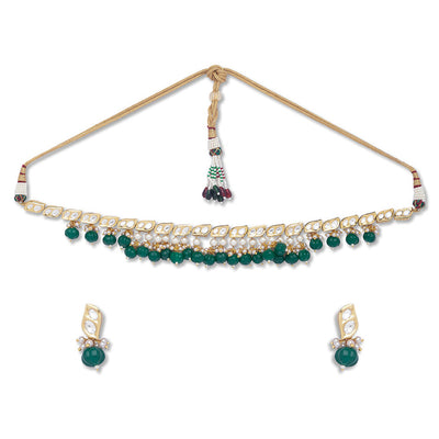 Simply Emerald Necklace Set - HRNS122