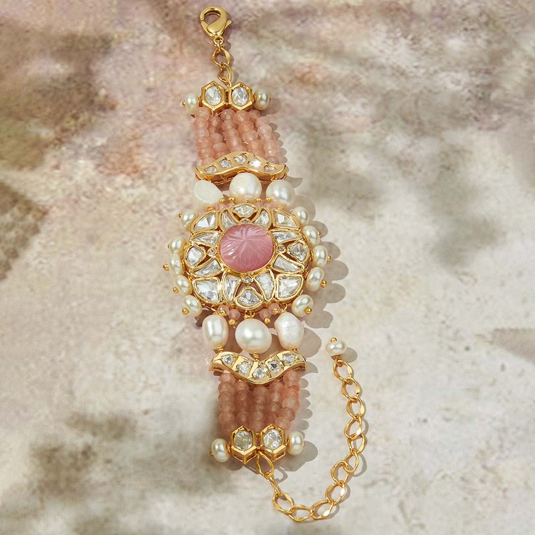 Alluring Pink & White Gold Bracelet - MRJBR23BR 39