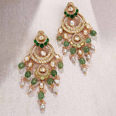 Classic Gold & Green Chandelier Earring - MRJBR23ER 64