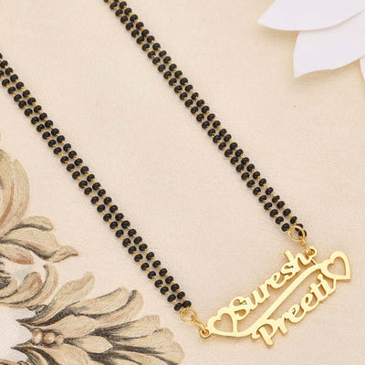 Personalized Double Name Mangalsutra - S35462