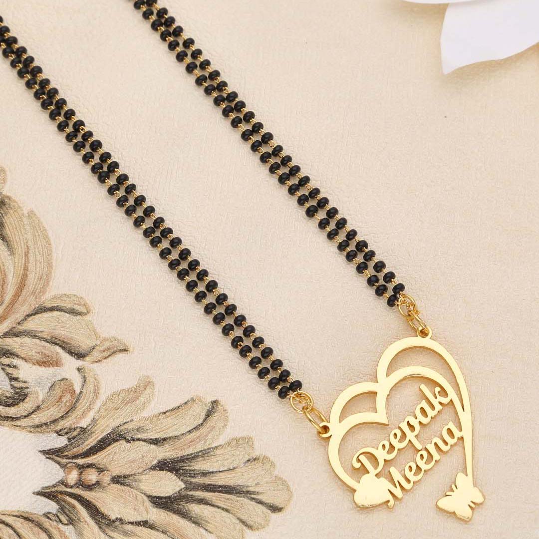 Personalized Double Name Mangalsutra - S35464