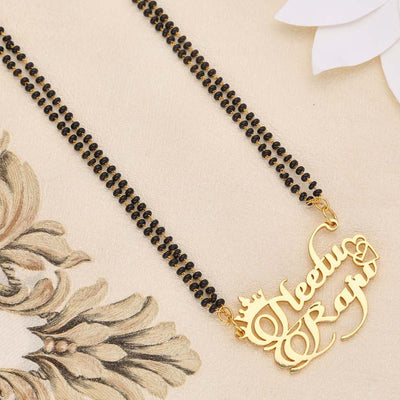 Personalized Double Name Mangalsutra - S35465