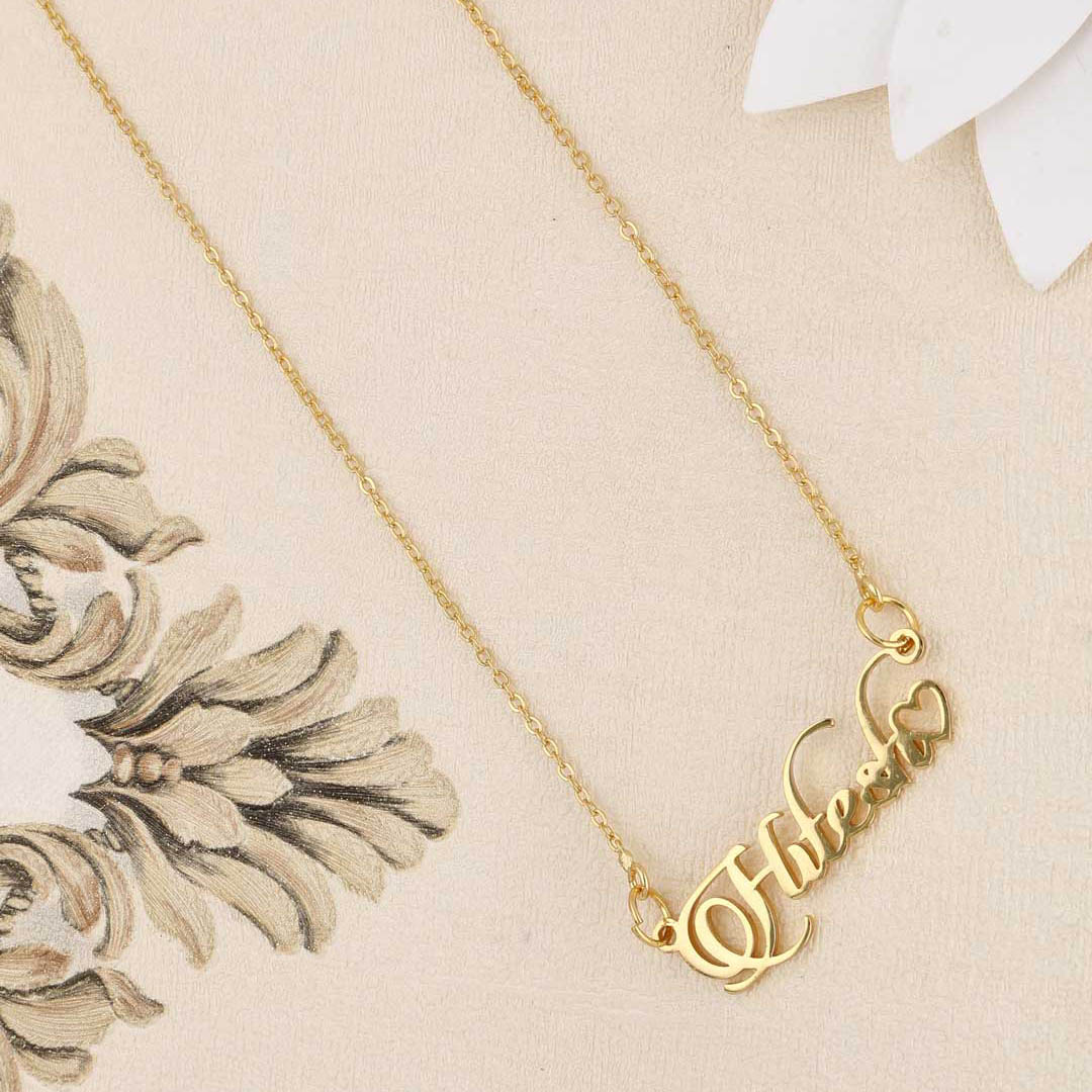 Heart Personalised Name Pendant - S35470