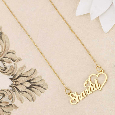 Hearts Personalised Name Pendant - S35473
