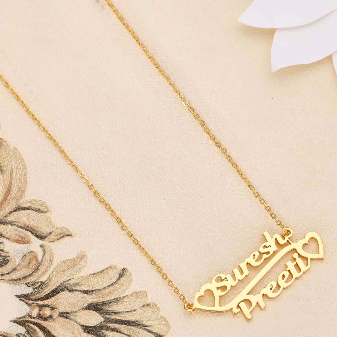Personalised Double Name Pendant- S35505