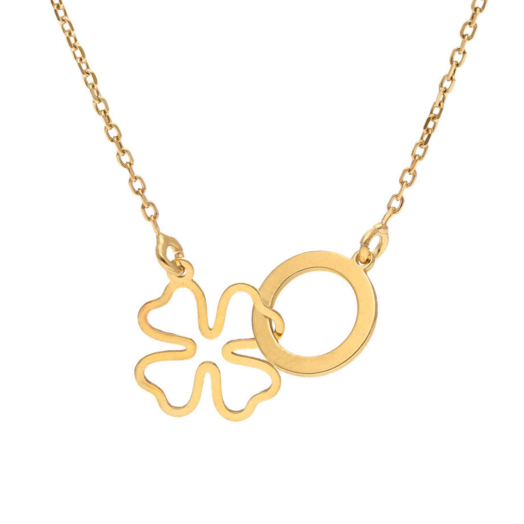 92.5 Gold Blooming Flower Pendant - SIA401185