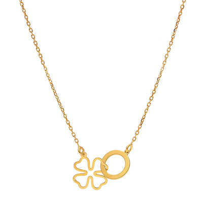 92.5 Gold Blooming Flower Pendant - SIA401185