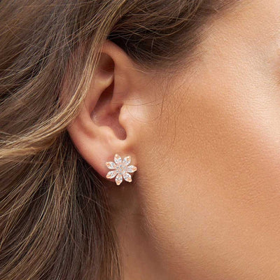 Snowflake Stud Earrings - SIA405547