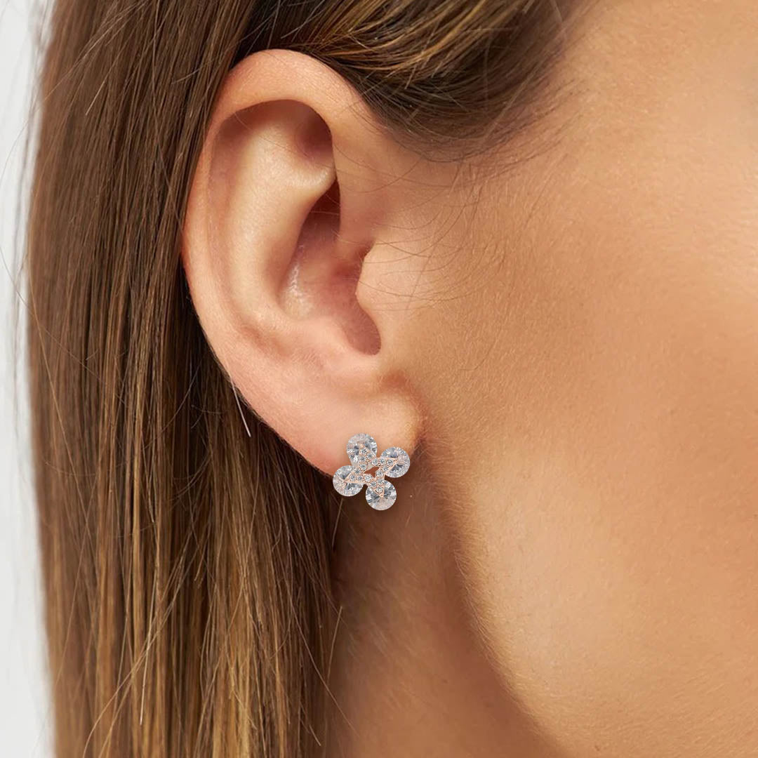 Sparkling Star Diamond Earring - SIA405548