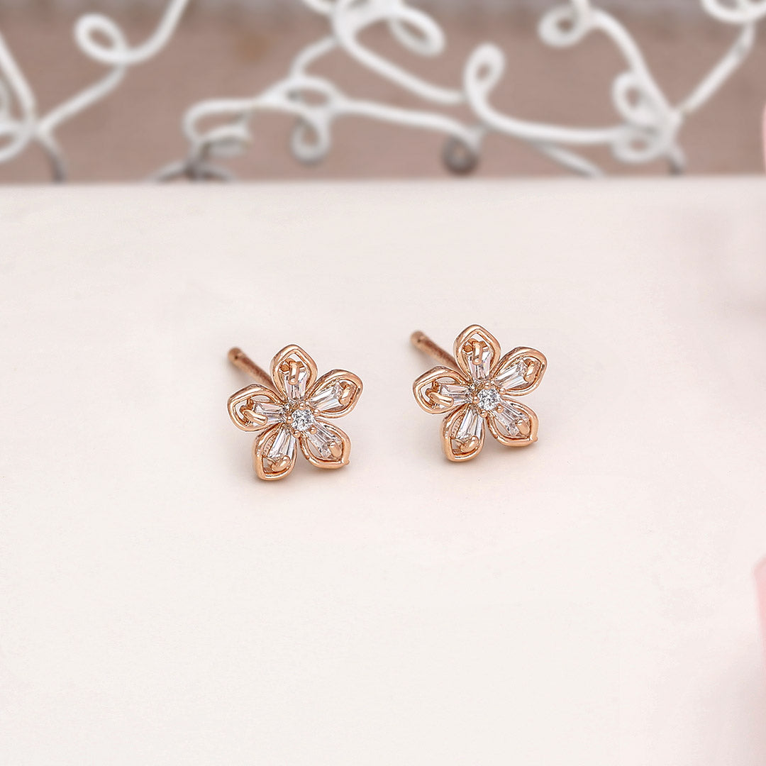 Jasmine Diaon Flower Earrings - SIA412329