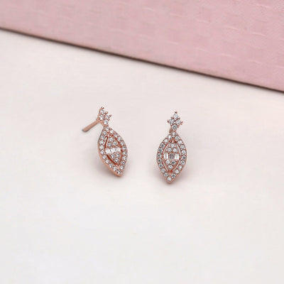 92.5 Silver Shining Crescent Earrings - SIA412631