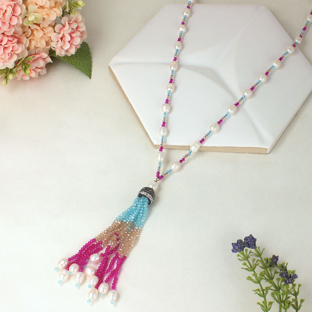 Trendy Tassel Treasures Necklace - SIA415955